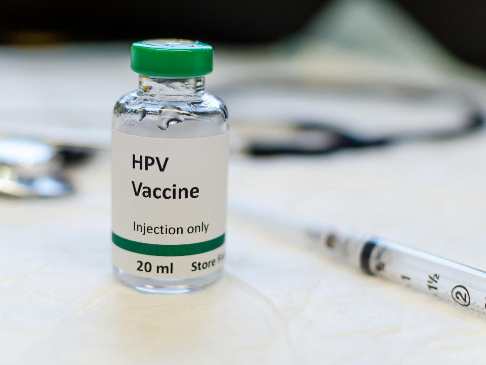 Vacina contra o HPV.